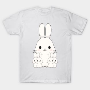 Cute White Bunny T-Shirt